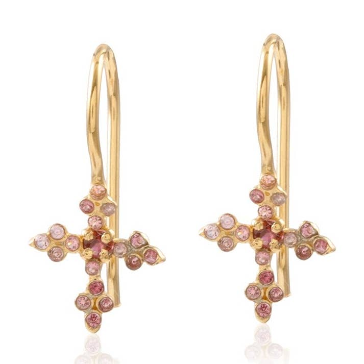 Vama Couture | Reva Earrings in Sterling Silver for wholesale by Vama Couture