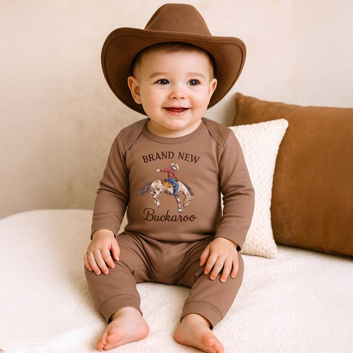 Helt ny Buckaroo baby dreng western cowboy bomuldsromper for engroshandel hos Tesa Babe