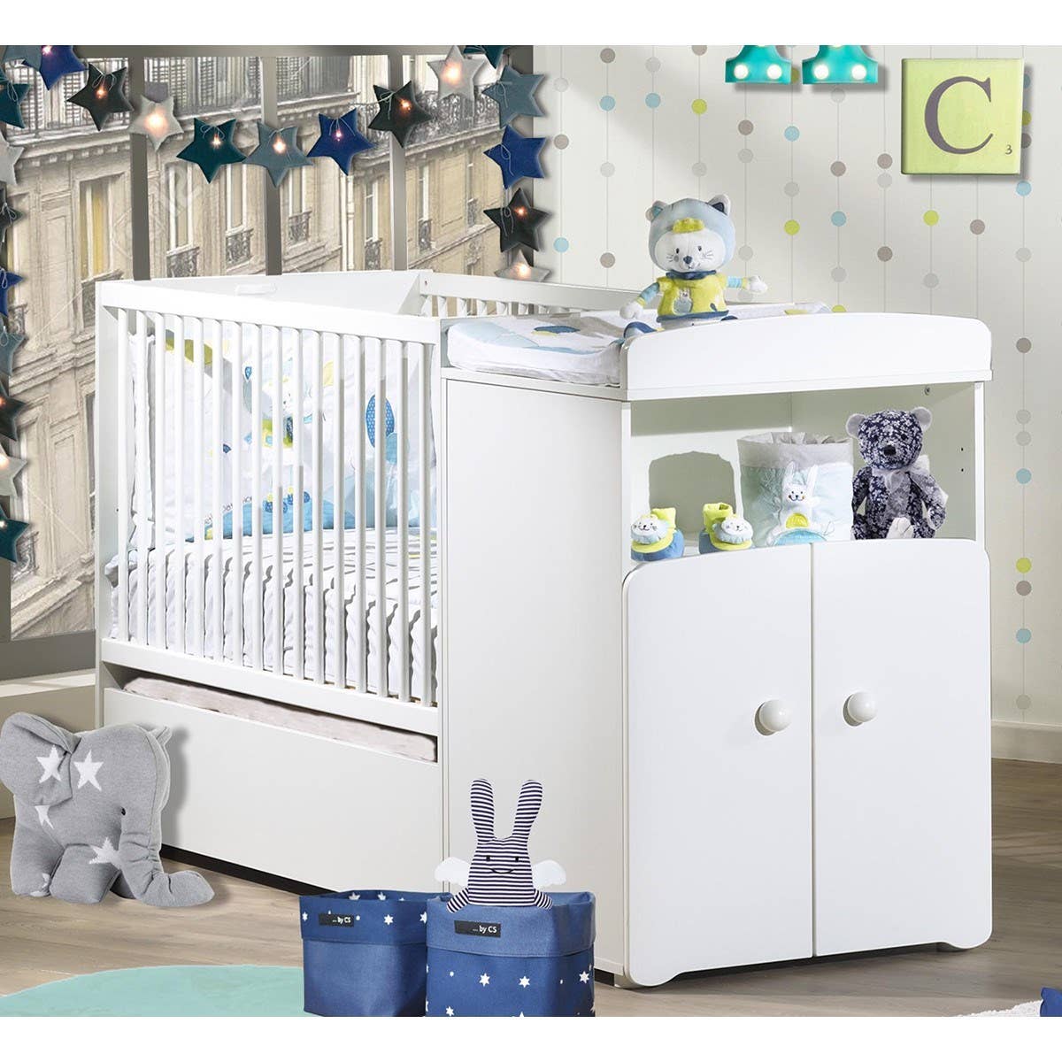 Sauthon - Vendita all'ingrosso Mobile per camera da letto - OPZIONE CASSETTO LCT/RUOTE BASE1