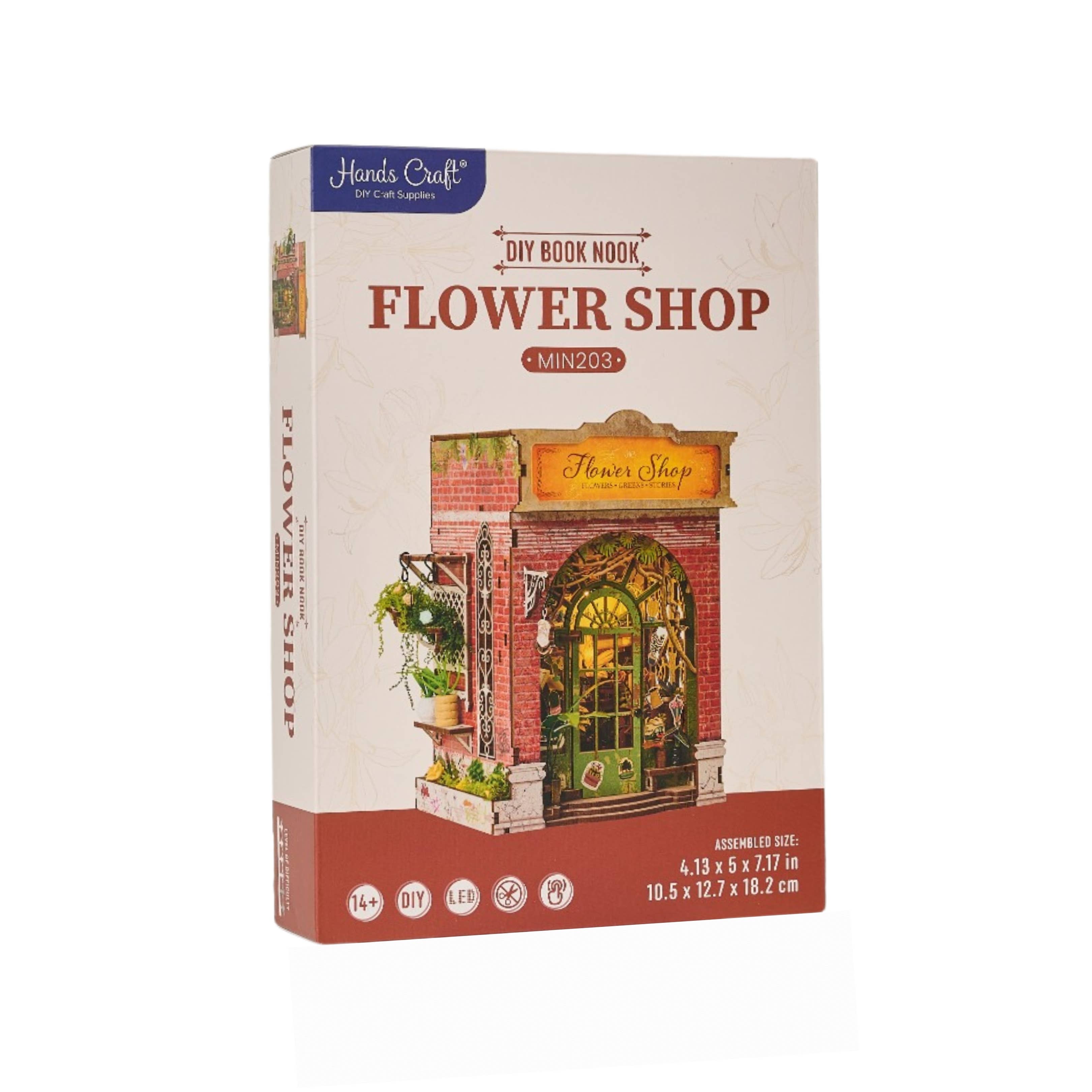 Hands Craft - Wholesale Puzzle - Kids - DIY Book Nook Kit: Flower Shop11