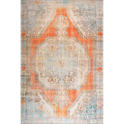 Khloe Printed Snowflake Medallion Flatweave for wholesale by nuLOOM