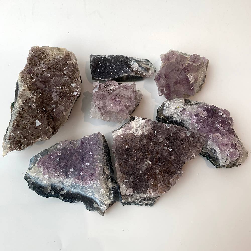 VIE – wholesale Spiritual stone/crystal – Amethyst Cluster, 1kg Pack1