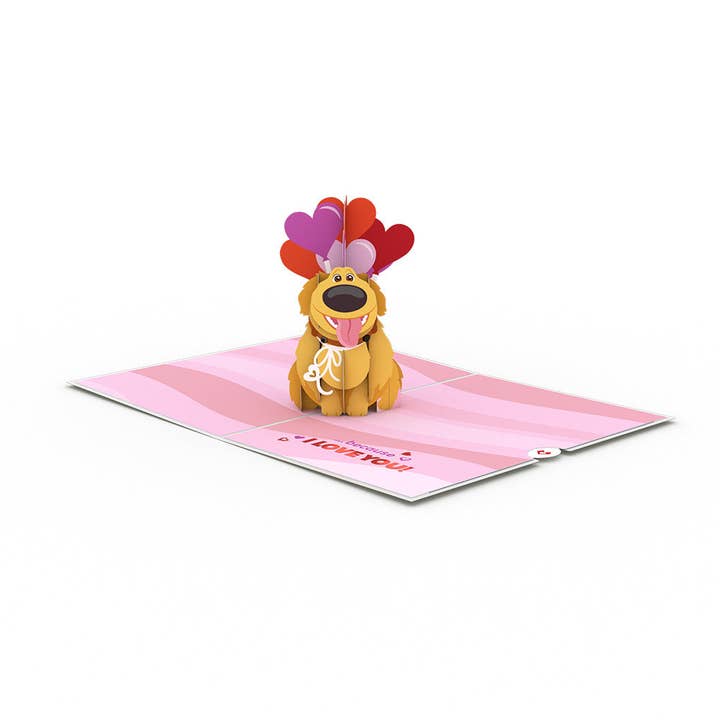 Lovepop Cards - Wholesale Love Card - Disney and Pixar Up Dug Loves You 5''x7'' Card
