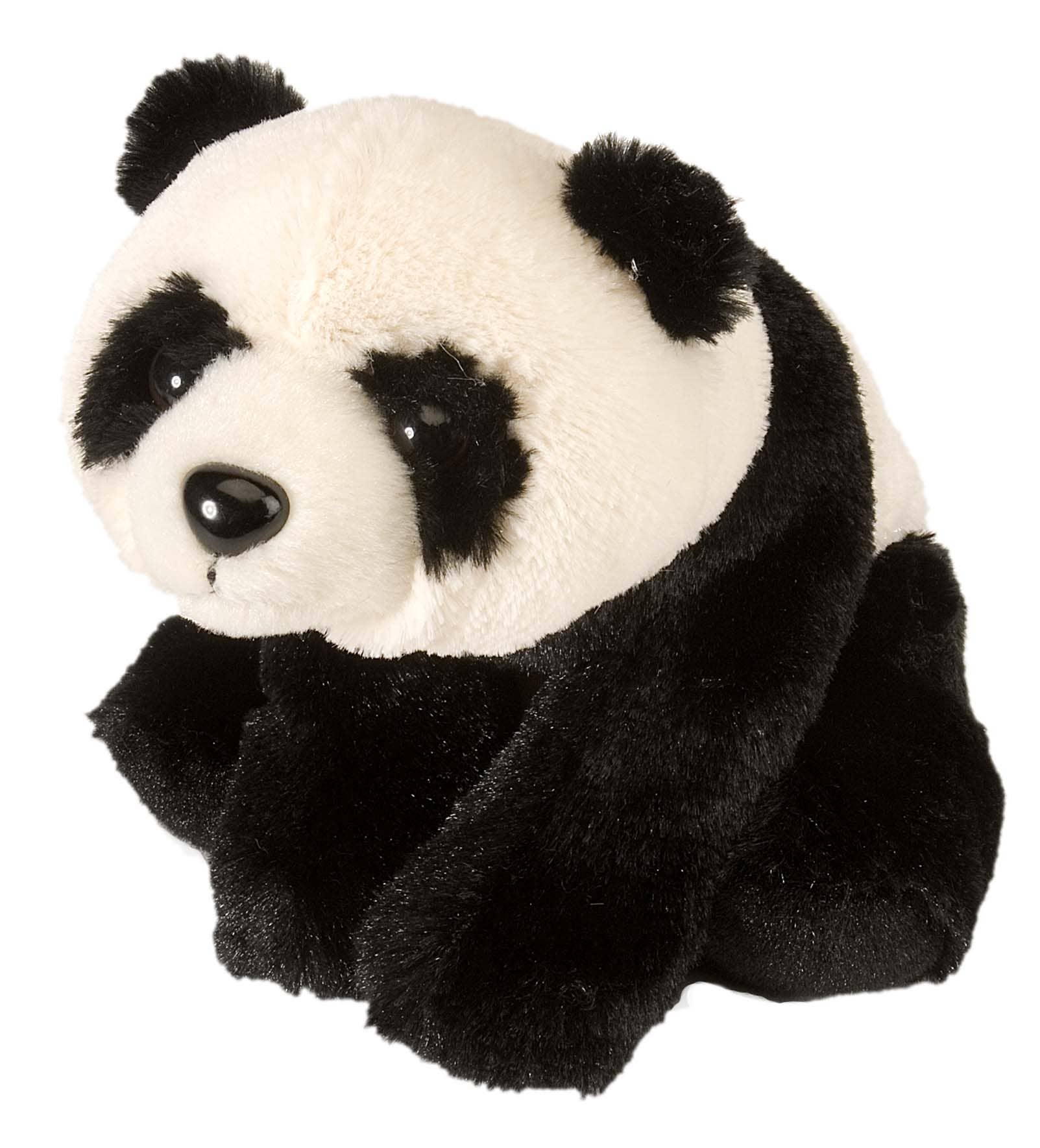 Wild Republic kuscheltier Panda Ecokins Mini junior 20 cm Plüsch weiß/schwarz 