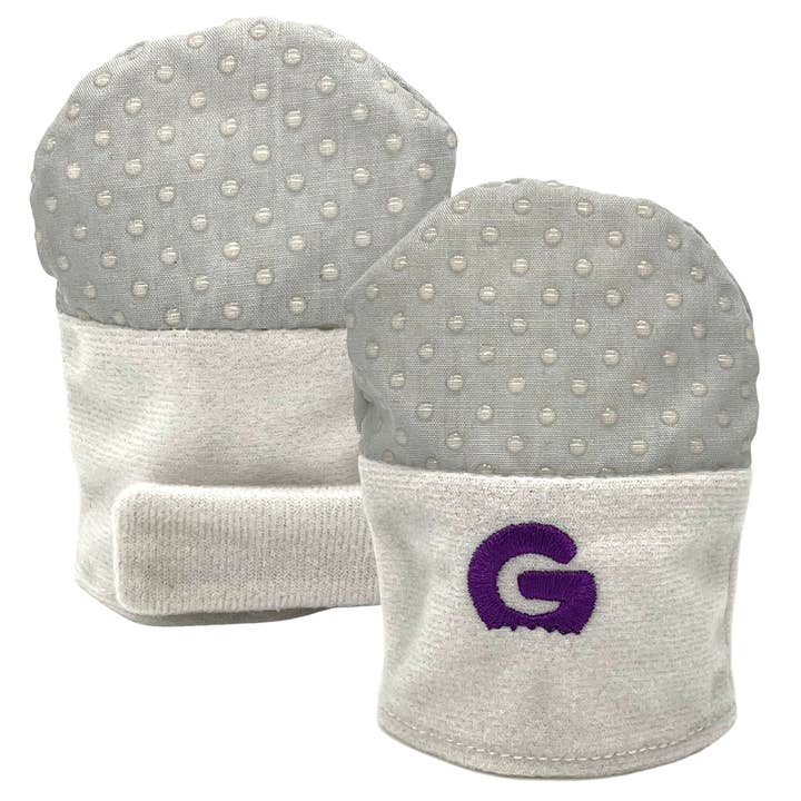 Gummee Mitts Anti scratch Teething Mittens 0 - 3 Months Grey for wholesale by Gummee