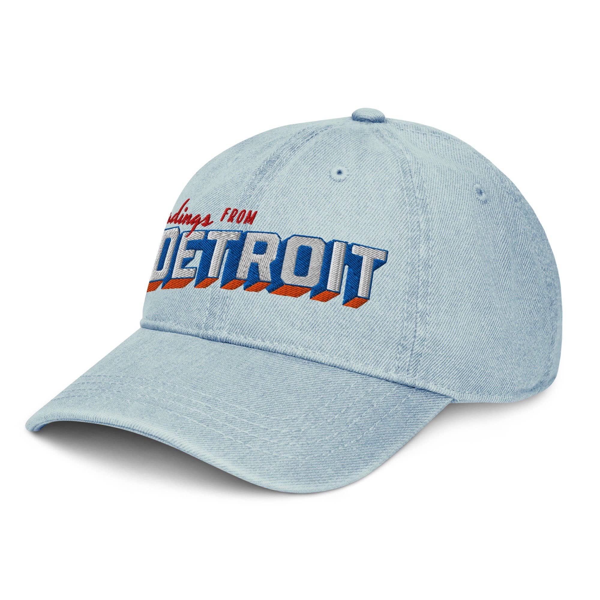 Fables & Tales Co. - Wholesale Baseball Cap - Unisex - Detroit Readings Denim Hat3