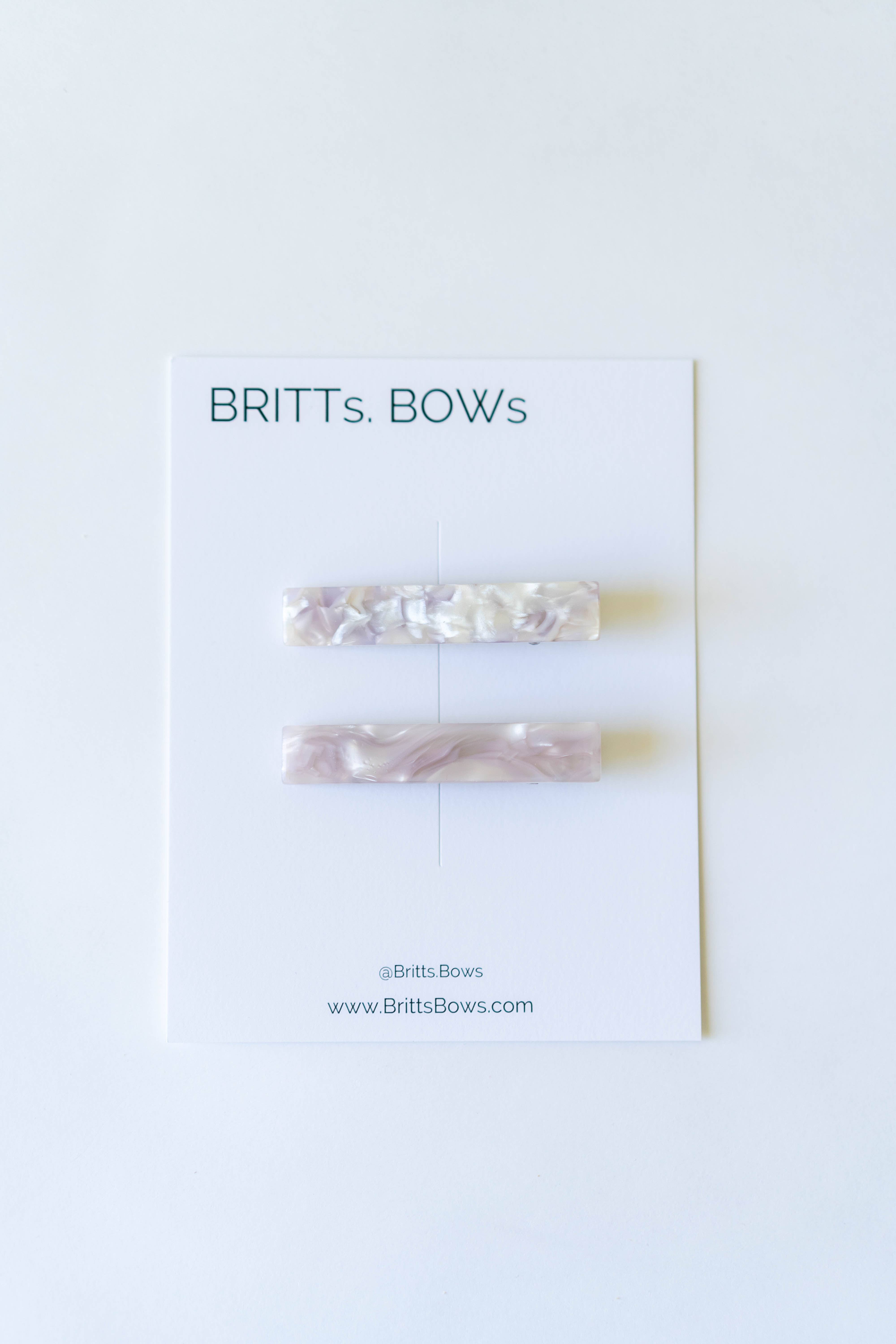 BRITTs. BOWs - Wholesale Hair Clip - Women's - Single Bar Clips- Set of 28