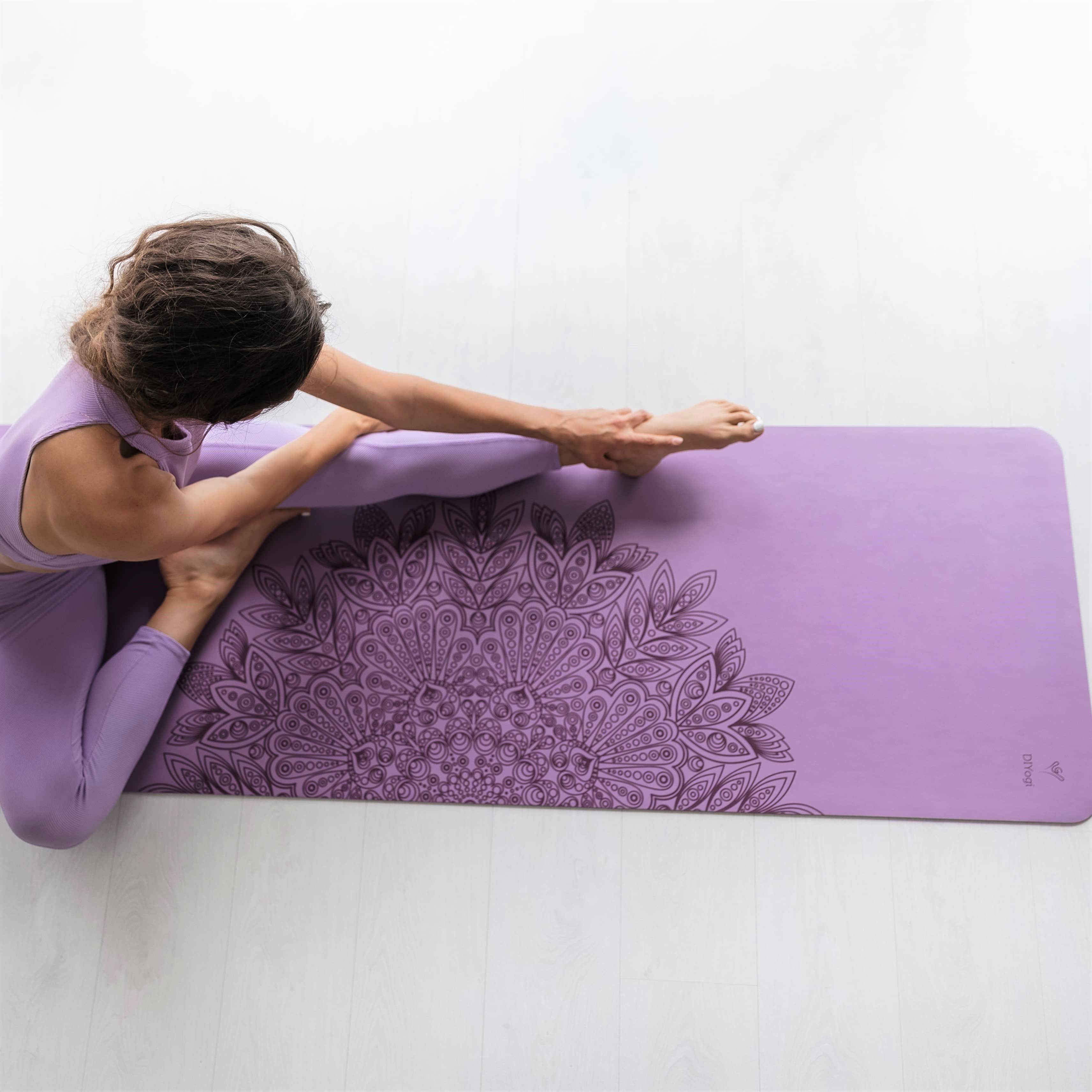 DIYogi - Wholesale Yoga Mat - Yoga Mat Natural Rubber - Purple Mandala3