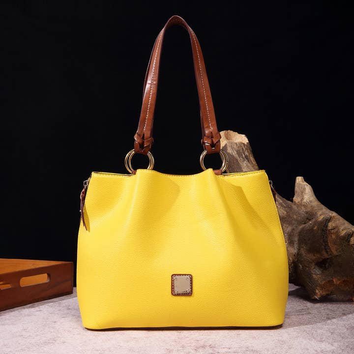 ACCITY - Wholesale Shoulder Bag - Women's - RETRO PEBBLE LITCHI GRAIN TEXTURE SHOULDER BAG_CWAB0926