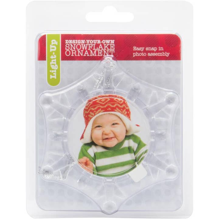 Neil Enterprises - Wholesale Ornament - Light Up Snowflake Photo Ornament2