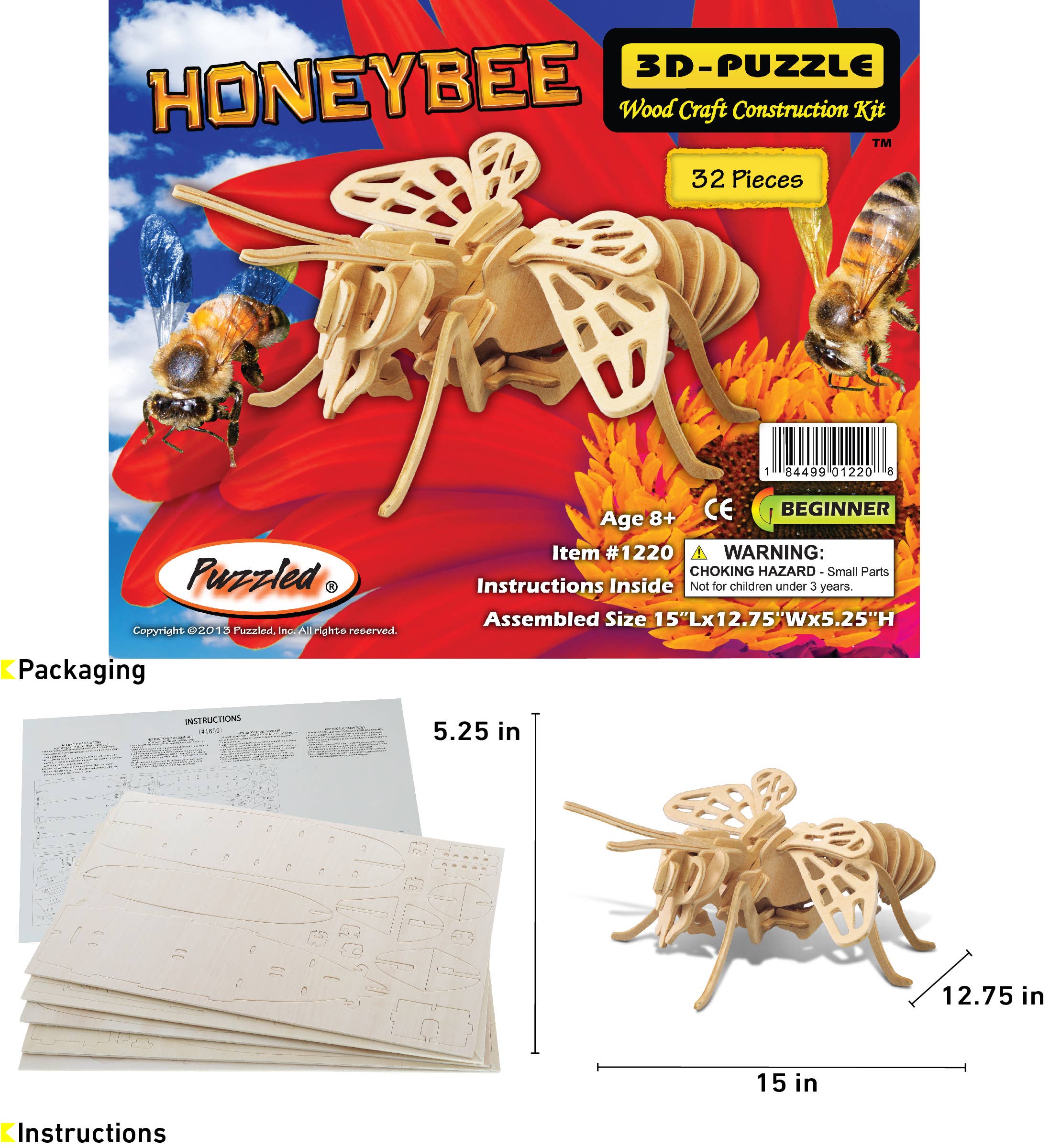 Cota Global - Wholesale Puzzle - Kids - 3D Puzzles - Honeybee1