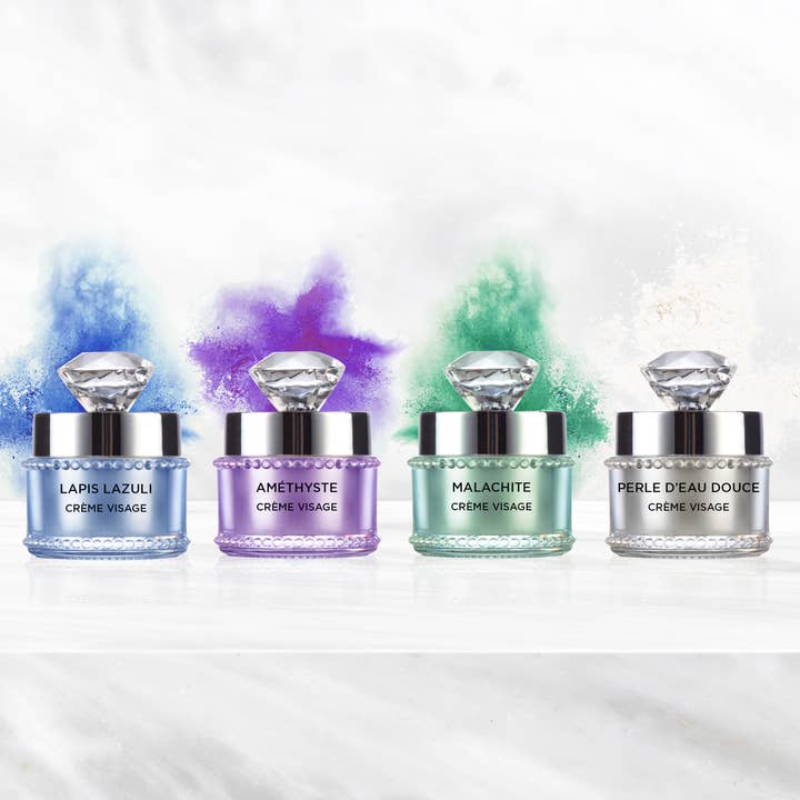 IRIS & OPALE Beauty - Wholesale Vochtinbrengende crème voor het gezicht - Hydra Minima set - 4 mini gezichtscrèmes met edelstenen3