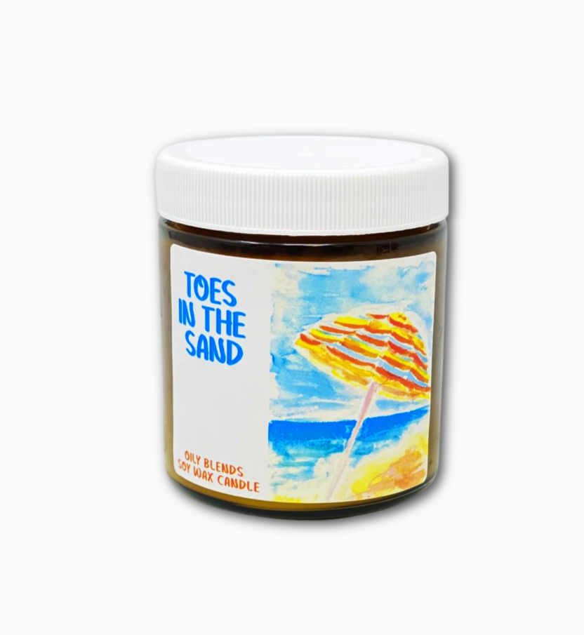 Oily Blends - Wholesale Jar/Filled Candle - Summer Small Candles - 25 Hour Burn Time Soy Wax Candles3