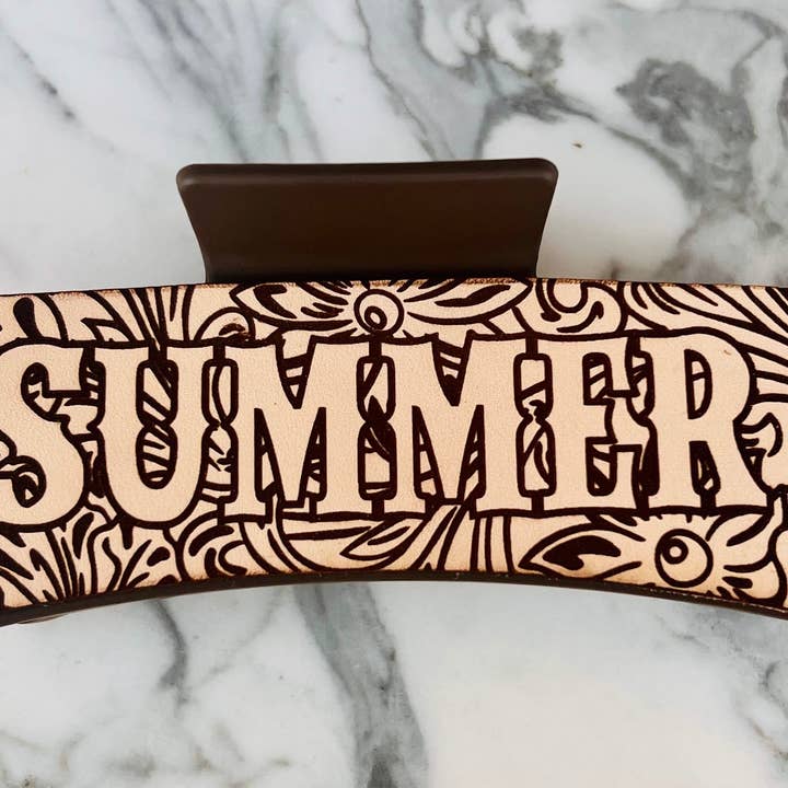 BMR Designs - Vendita all'ingrosso Fermaglio per capelli - Donna - Fermagli per capelli in pelle - School Spirit - Mascotte - Game Day2