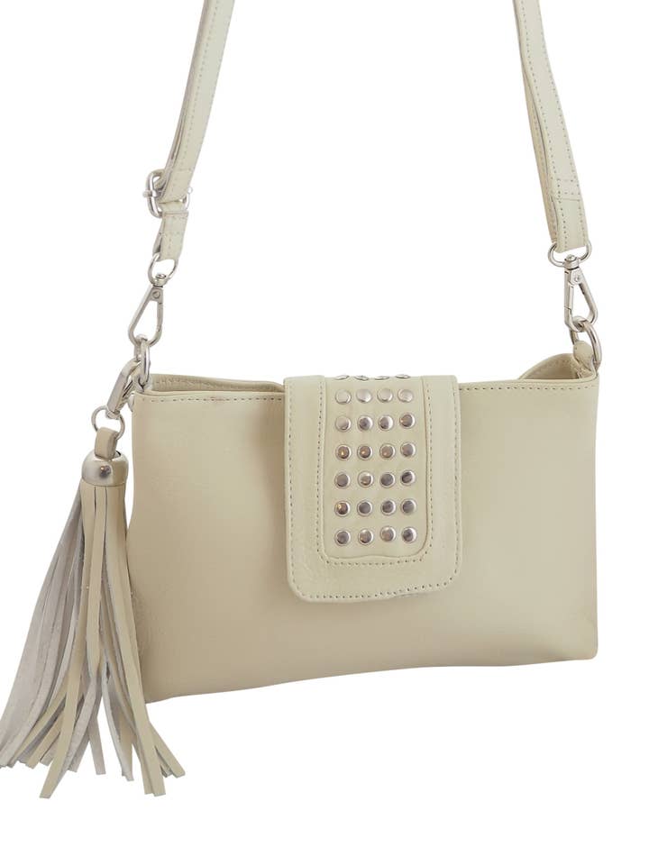 Gigi Crossbody | White for wholesale by Cadelle Leather