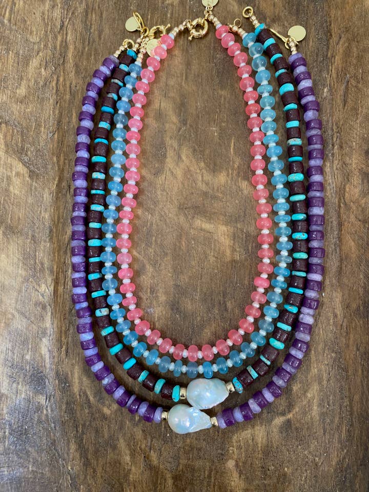 CADEAU NECKLACE ~ Moonstone for wholesale by Natnat Creations