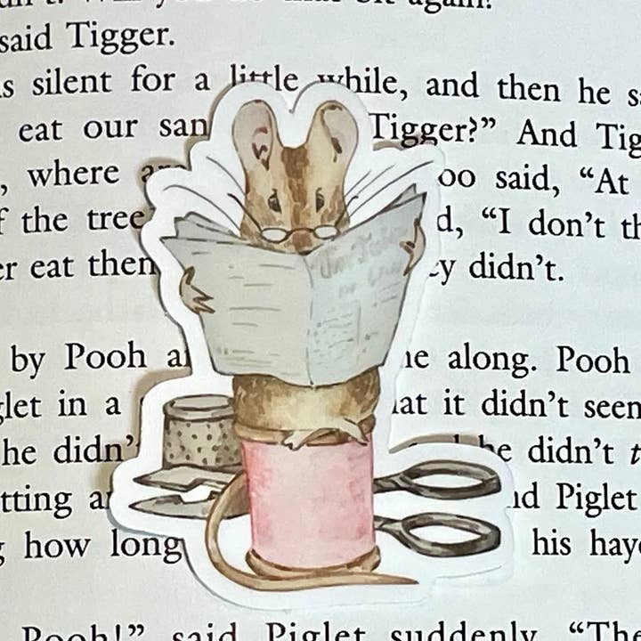 The Tailor of Gloucester, Beatrix Potter Sticker decal for wholesale by littlevintagetale