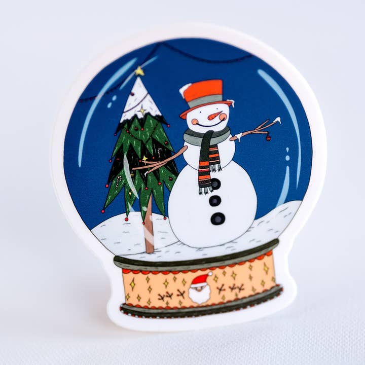 Christmas Snowman Sticker for wholesale by Hemsin Atelier