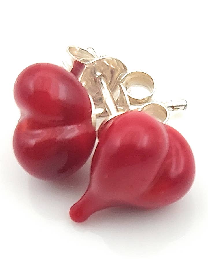 Pendientes clip en cristal de Murano y plata 925 para venta al por mayor de Miriam Fasolato