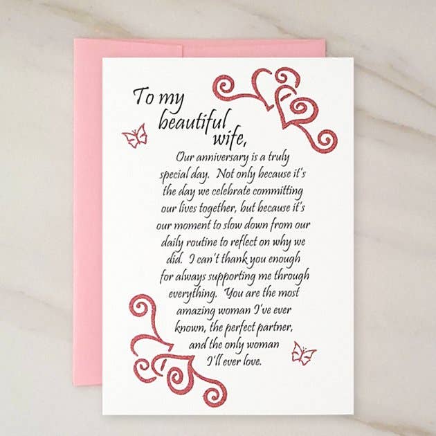 Truly Special Day - Wife Anniversary Greeting Card for wholesale by Wholesalegreetingcards.co