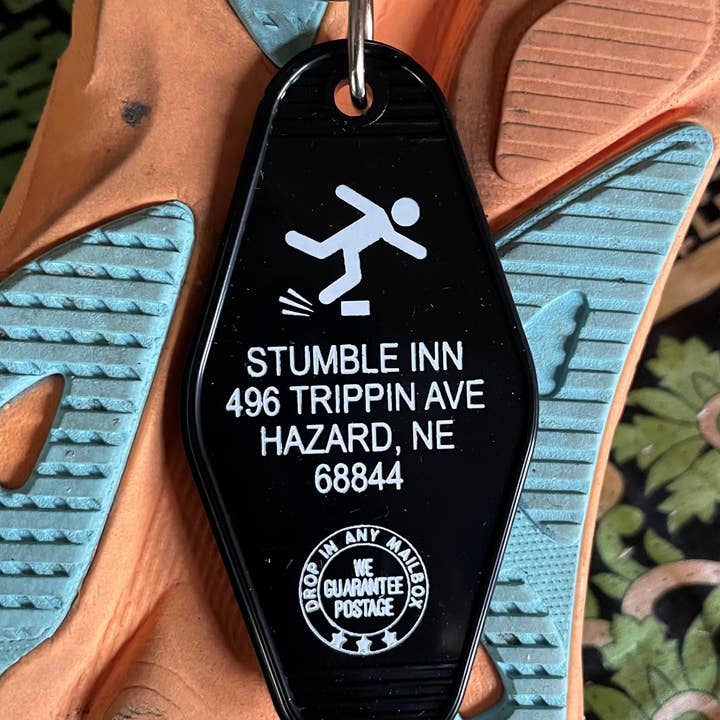 Motel Key Fob - Stumble Inn for wholesale by The 3 Sisters Design Co.