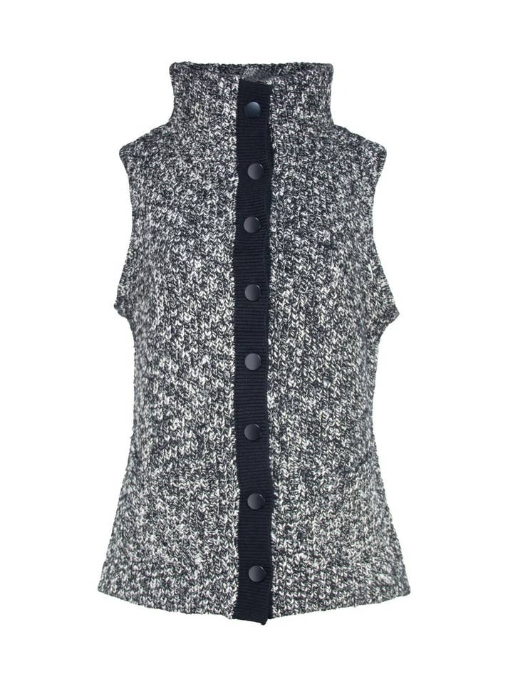 Die St. Moritz Weste mit Trichterkragen für den Großhandel von J'envie