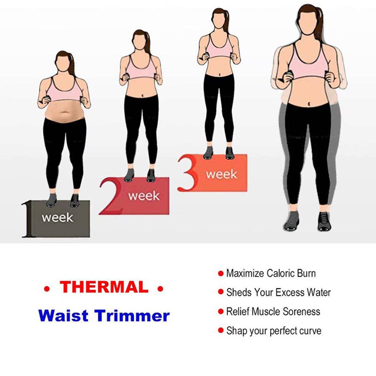  Pcs Body Shaper Corset Sweat Support Waist Trimmer for wholesale on Faire5