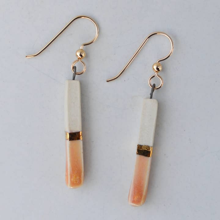 Porcelain Bar Earrings – Sunrise for wholesale by Lilikoi Project