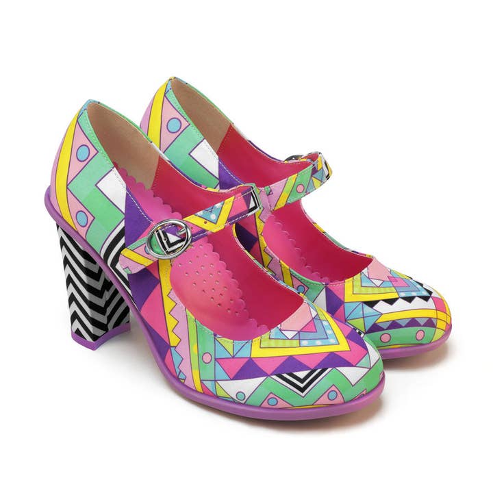 Chocolaticas® High Heels Geometric Women's Mary Jane Pump for wholesale by Hot Chocolate Design