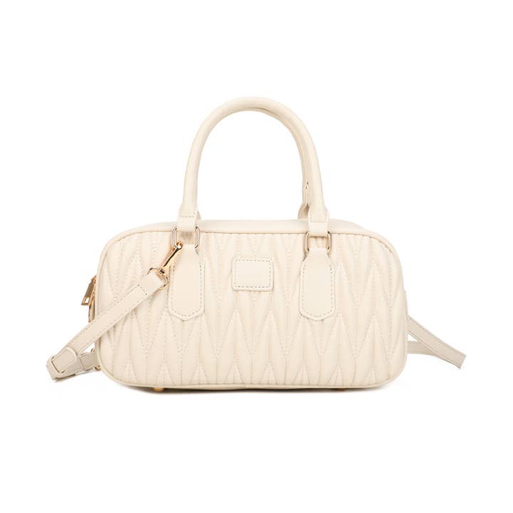 3002-Bougette Quilted Grab Bag with Double Handle for wholesale by Papaya Fashion Ltd