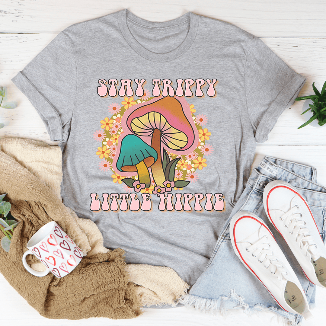 PIGMENTIFY – wholesale T-shirt (graphic) – women's – Stay Trippy Little Hippie Mushrooms Tee5