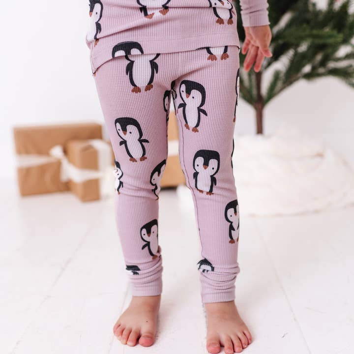 Kiki + Lulu - Wholesale Sleepwear Set - Kids - Next Top Waddle Waffle Knit Kids Pajamas