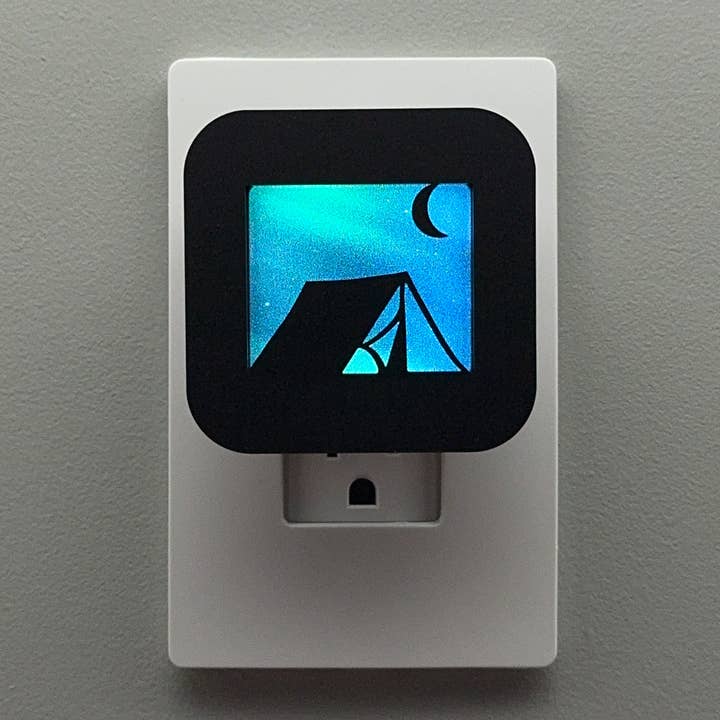 Tent Camping under the Stars Night Light | Swappable Cover for wholesale by Swaplights Night Lights