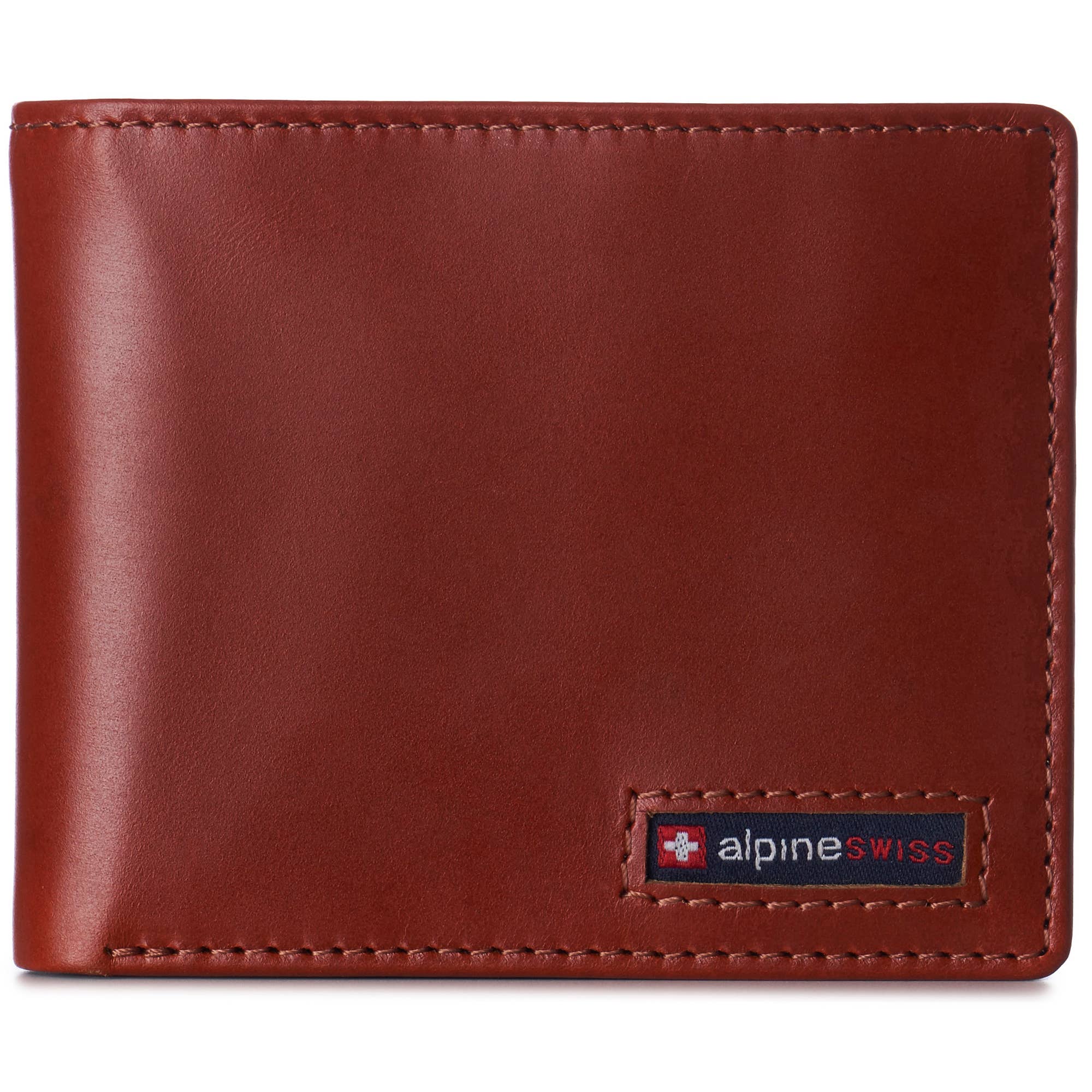 Alpine Swiss - Vente Portefeuille – homme - Alpine Swiss Commuter Portefeuille à deux volets RFID pour homme 2 fenêtres d'identification - Portefeuille 9920