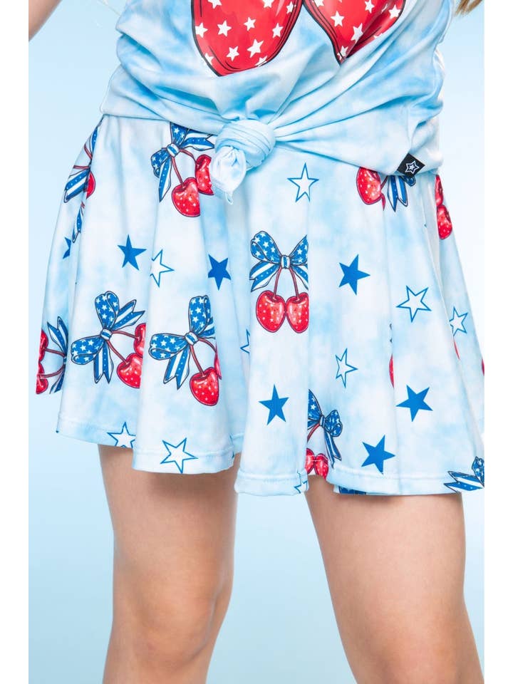 PixieLane - Wholesale Top & Skirt Set - Kids - Simply Soft Sleeveless Tie Tank & Skort Set