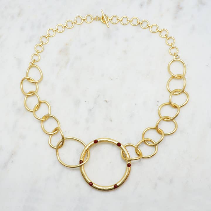 Red Sun - Kvinders halskæde NCN1011 for engroshandel hos NIIKI PARIS