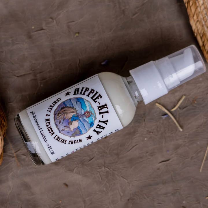 Comfrey & Melissa Facial Cream for wholesale by Hippie-Ki-Yay Herbal Products LLC