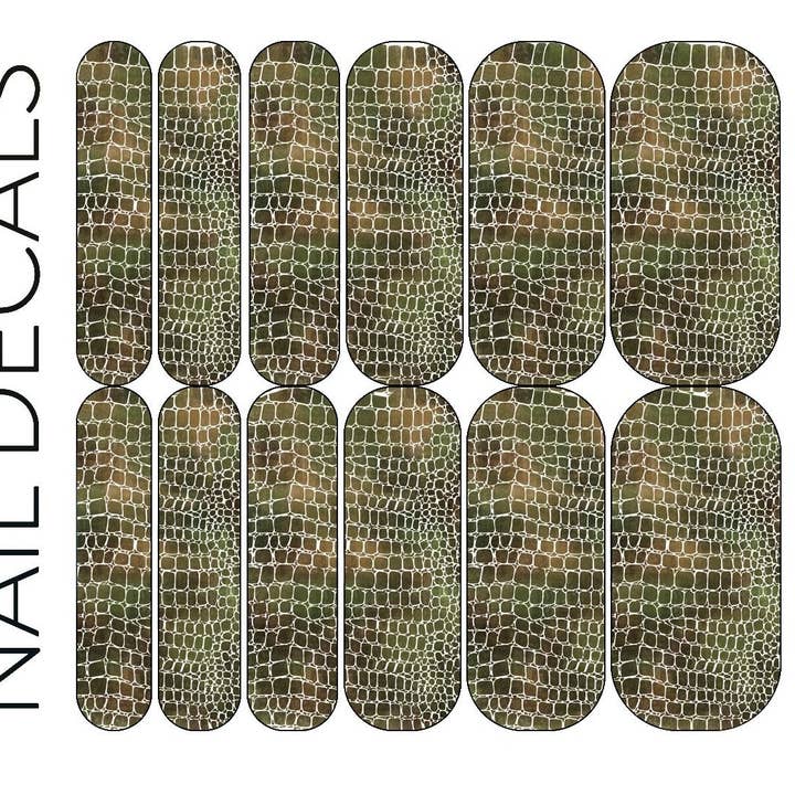 Crocodillio Decals for wholesale by DIPPY COW NAILS