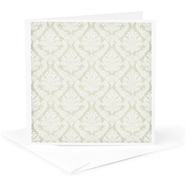 3dRose, White On Gray Elegant Damask Pattern, Greeting Card and other Purchase Wholesale 12x12 white cardstock. Free Returns & Net 60 Terms on Faire trending on Faire.