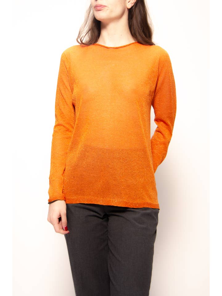 Lèmme - Wholesale Knit Sweater - Women's - Glittered boat neck sweater (3D knit)1