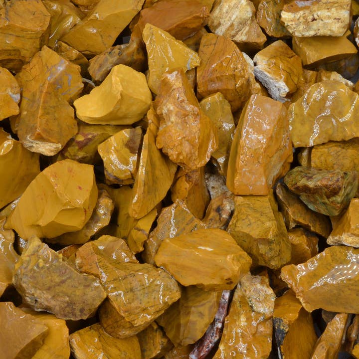 Fantasia Mining - Wholesale Spiritual Stone/Crystal - Rough Yellow Jasper - Brazil - Raw Natural Stones (1 lb)3