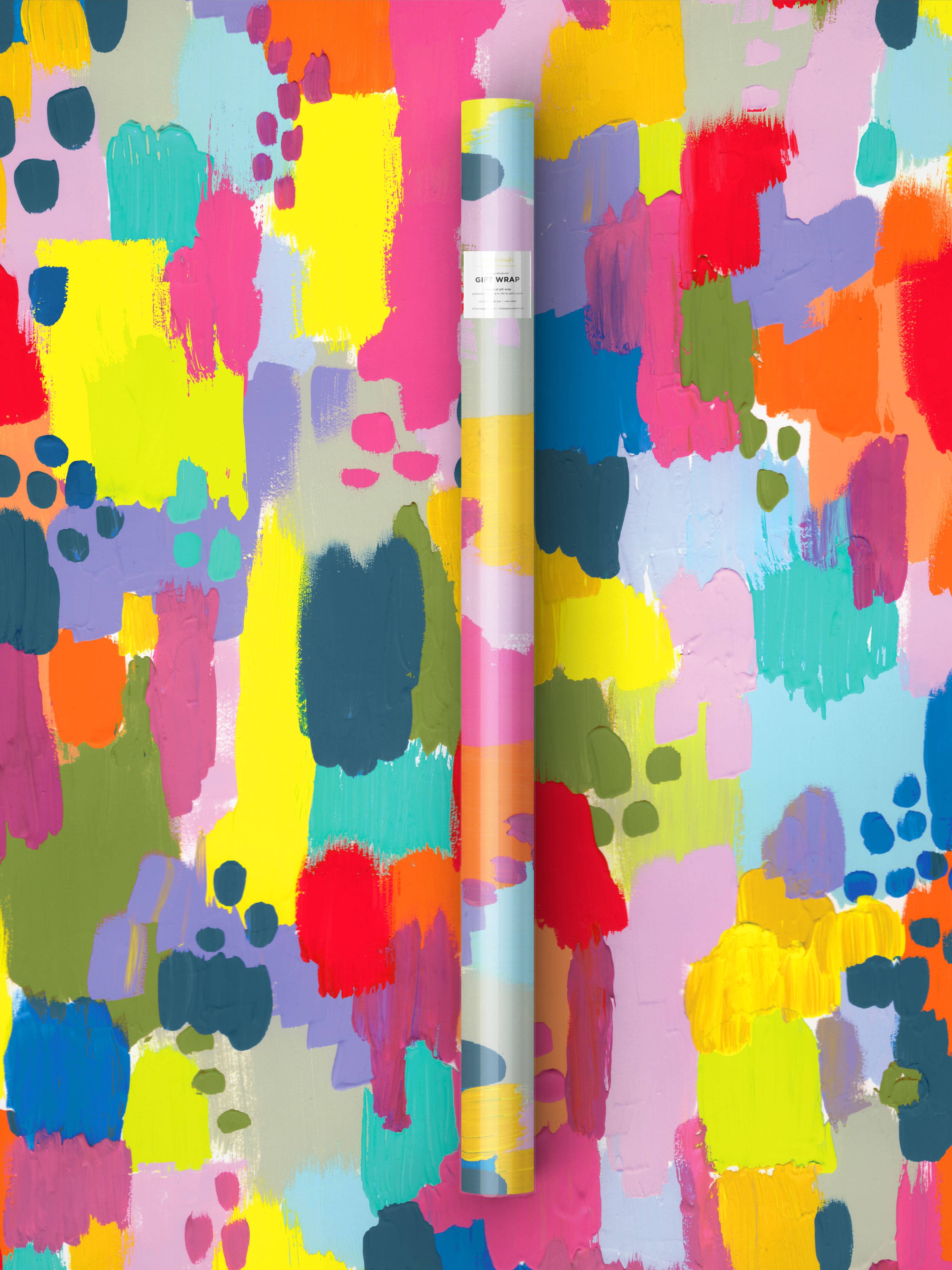 The Paper Curator - Wholesale Flat Wrap - Happy Paint Wrap | Wrapping Paper | Gift Wrap | Painterly2