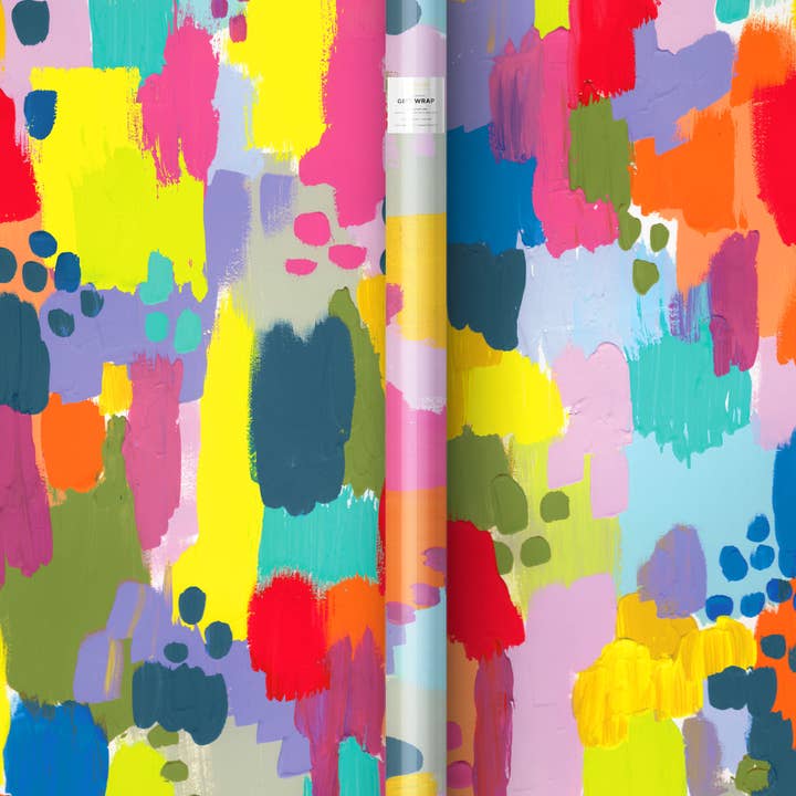 The Paper Curator - Vente Feuille de papier cadeau - Papier Cadeau Joyeux Peint | Papier d'Emballage | Emballage Cadeau | Pictural2