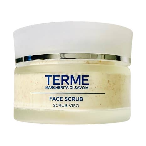 Ansiktsskrubb ekologisk — respekt för huden — tillverkad i Italien för wholesale av Terme Margherita di Savoia