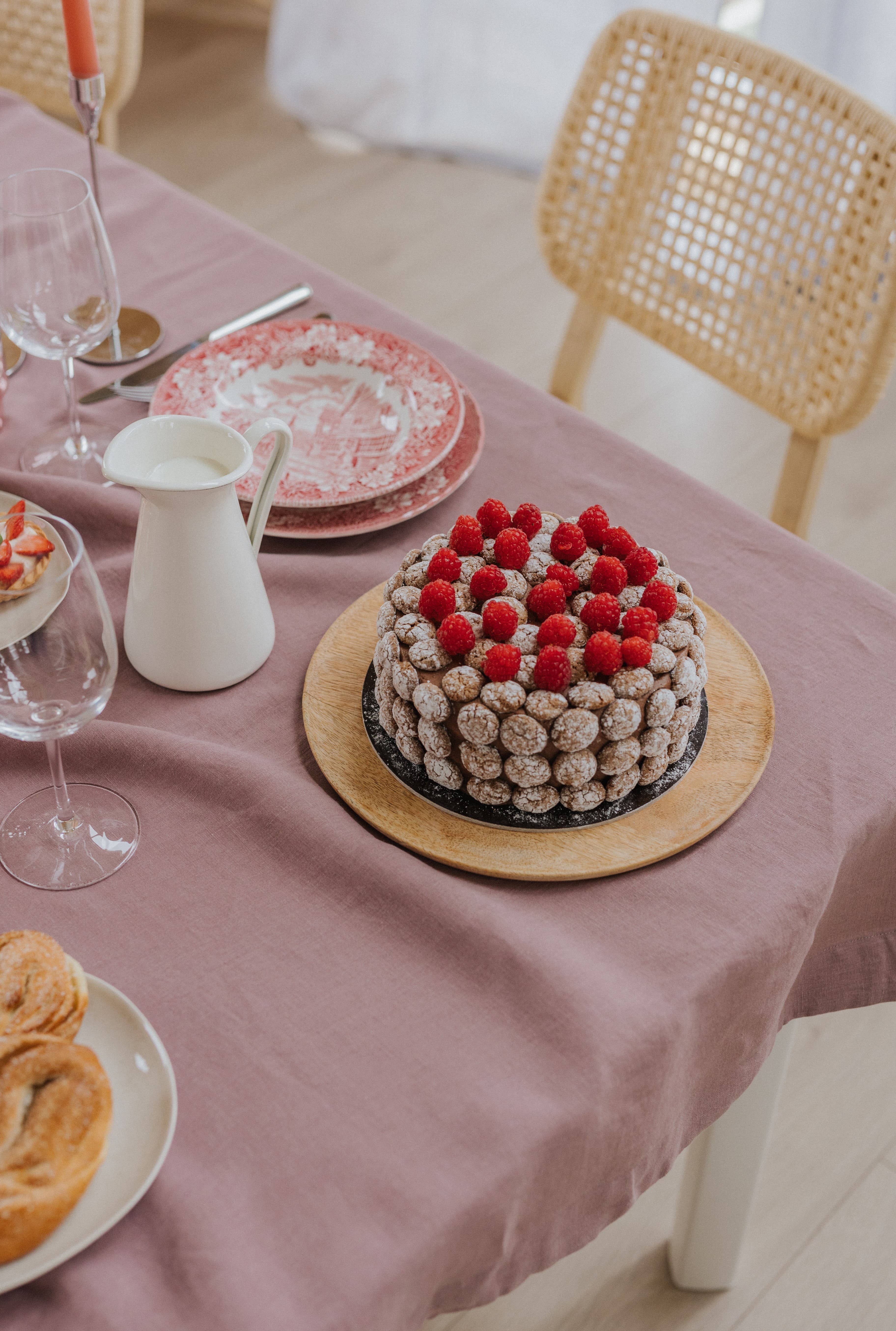 Linen Spells – Großhandel Tischdecken – Woodrose Leinen-Tischdecke3