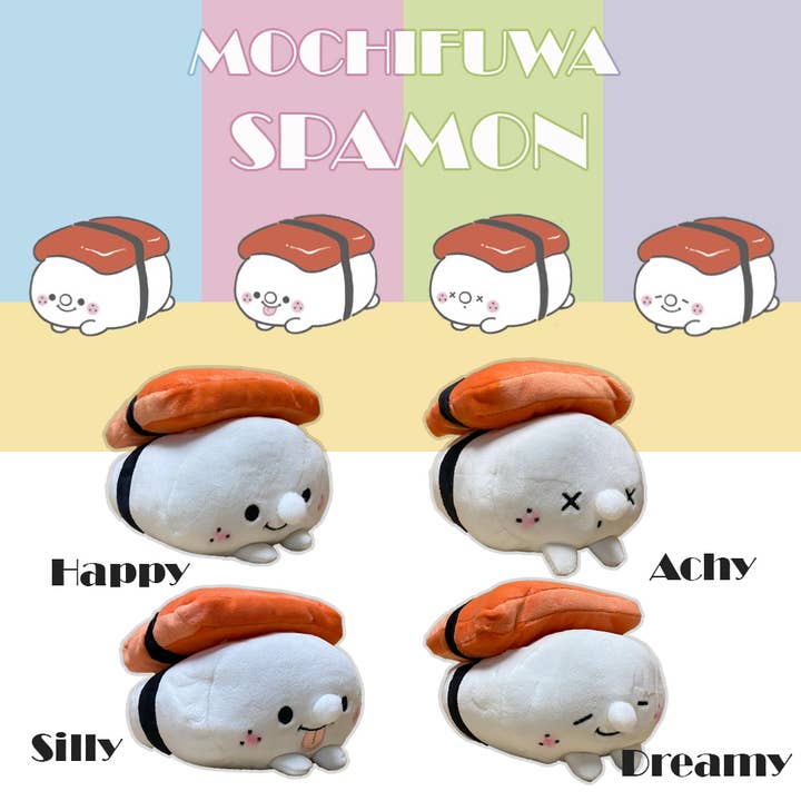 Hakubundo - Wholesale Stuffed/Plush Toy - Kids & Baby - 【HAWAII EXCLUSIVE】 MOCHIFUWA SPAMON FRIENDS JAPANESE PLUSH6