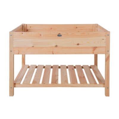 Raised Planter Bed, Natural Wood - XX Large for wholesale by Esschert Design USA