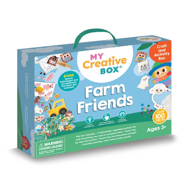 Farm Friends håndværks- og aktivitetsboks for engroshandel hos My Creative Box