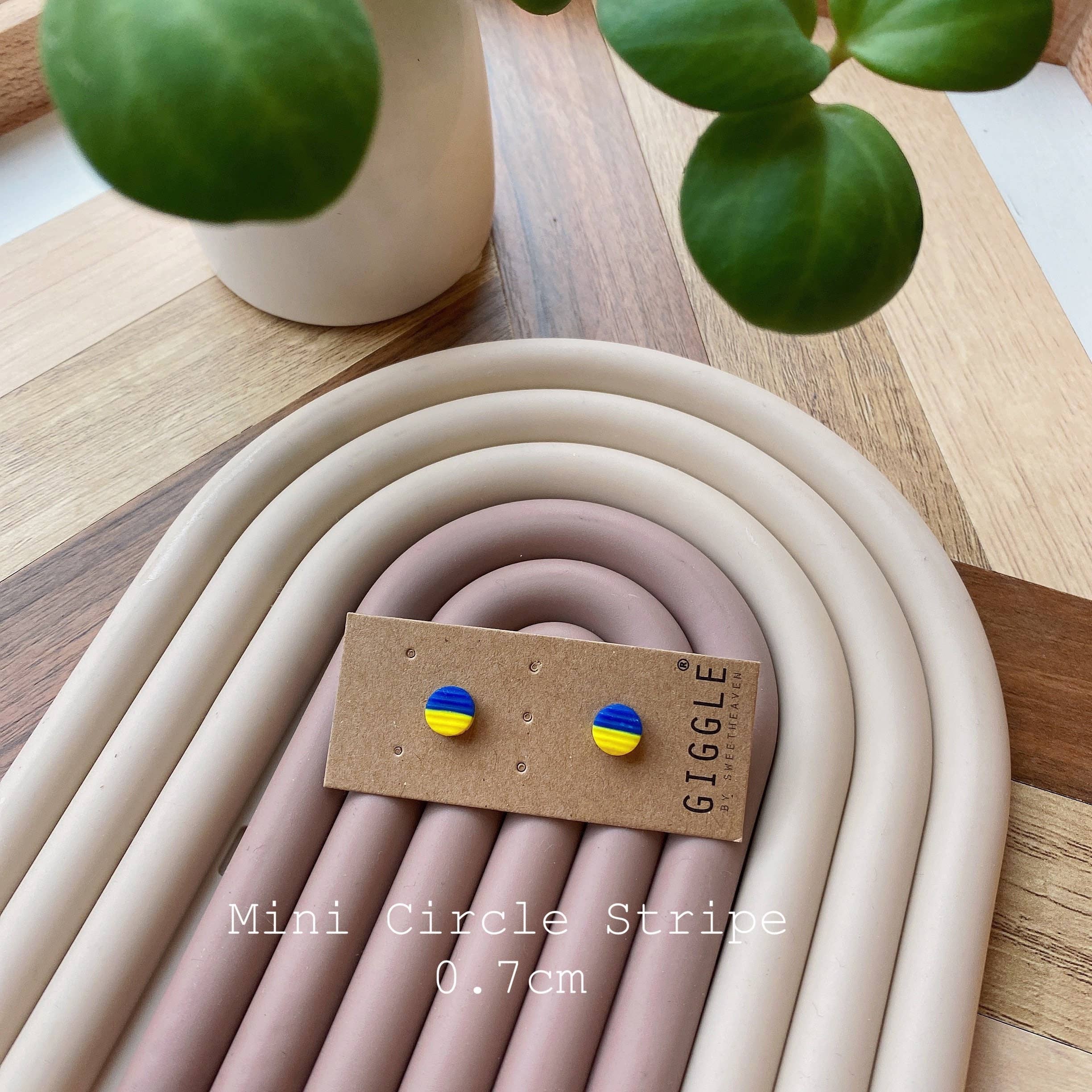 Giggle with Love - Wholesale Stud/Post Earrings - Ukraine Clay Heart Studs, Ukraine Fundraiser, Ukraine Flag Stud Earrings, Stand With Ukraine, Ukraine Flag Studs, Support Ukraine Earrings8