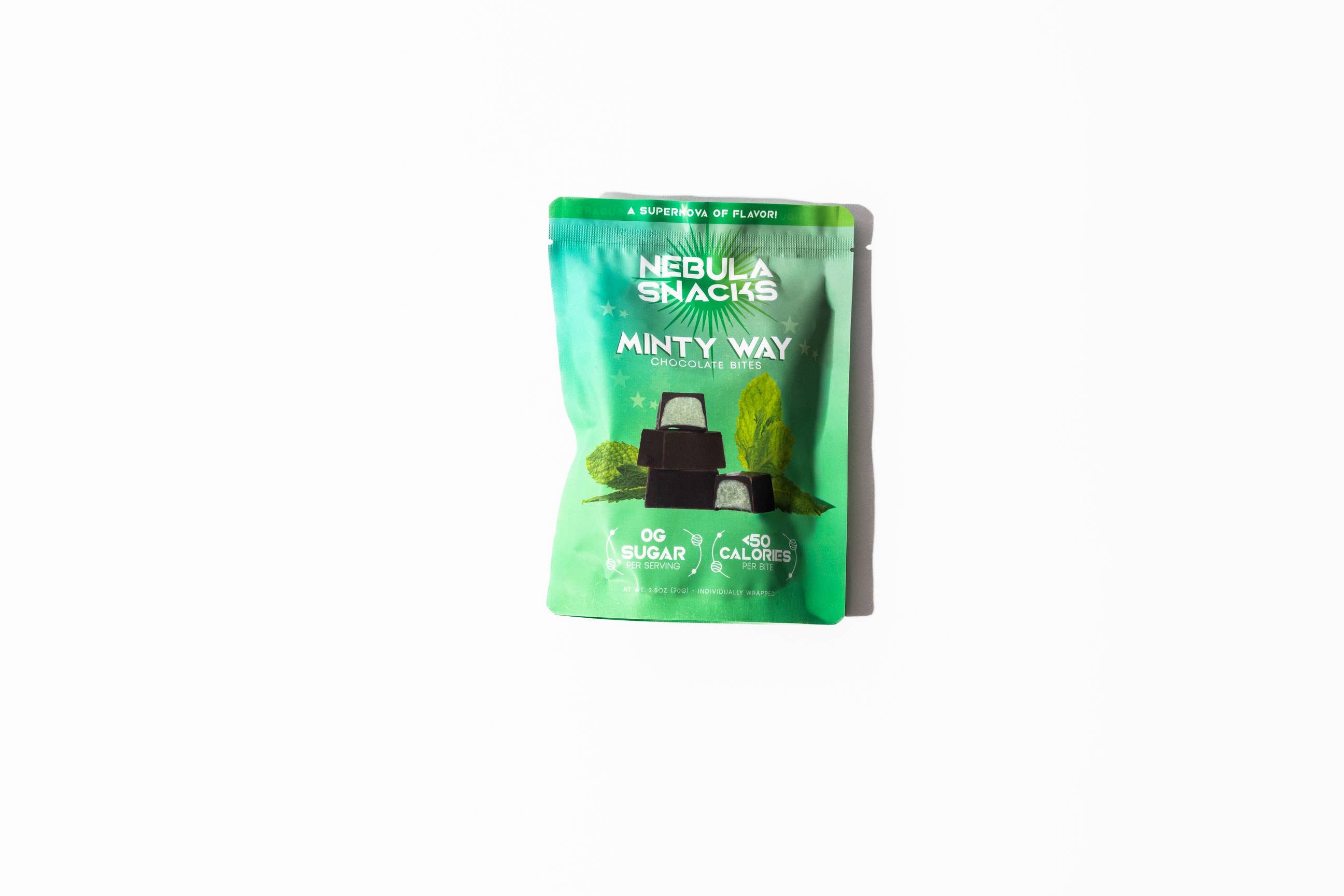Nebula Snacks - Wholesale Chocolate - Minty Way Filled Dark Chocolate Bites